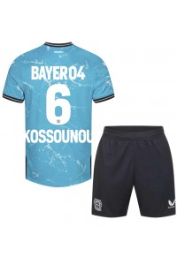 Fotbalové Dres Bayer Leverkusen Odilon Kossounou #6 Dětské Třetí Oblečení 2023-24 Krátký Rukáv (+ trenýrky)